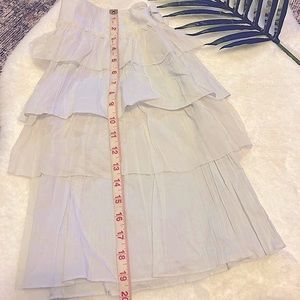 J. Crew Tiered Silk Chiffon Skirt Sz 6